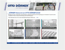 Tablet Screenshot of doerner-hansa.de